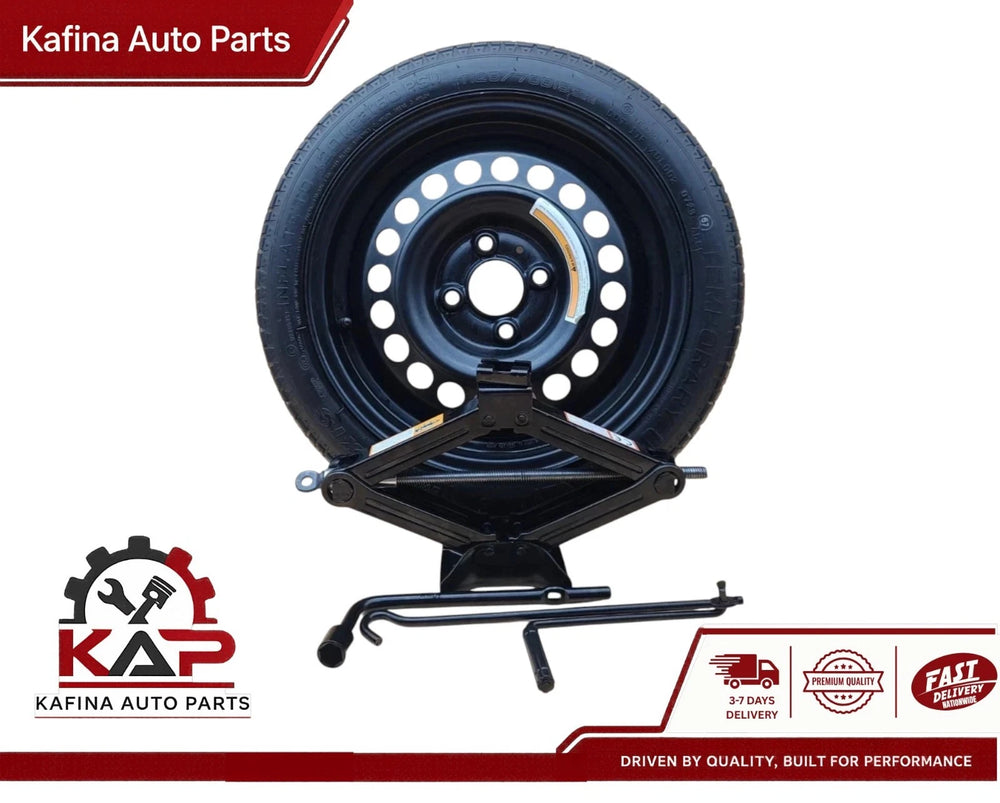 Share SPARE TIRE W/JACK KIT 15" FITS 2020-2025 NISSAN VERSA COMPACT DONUT