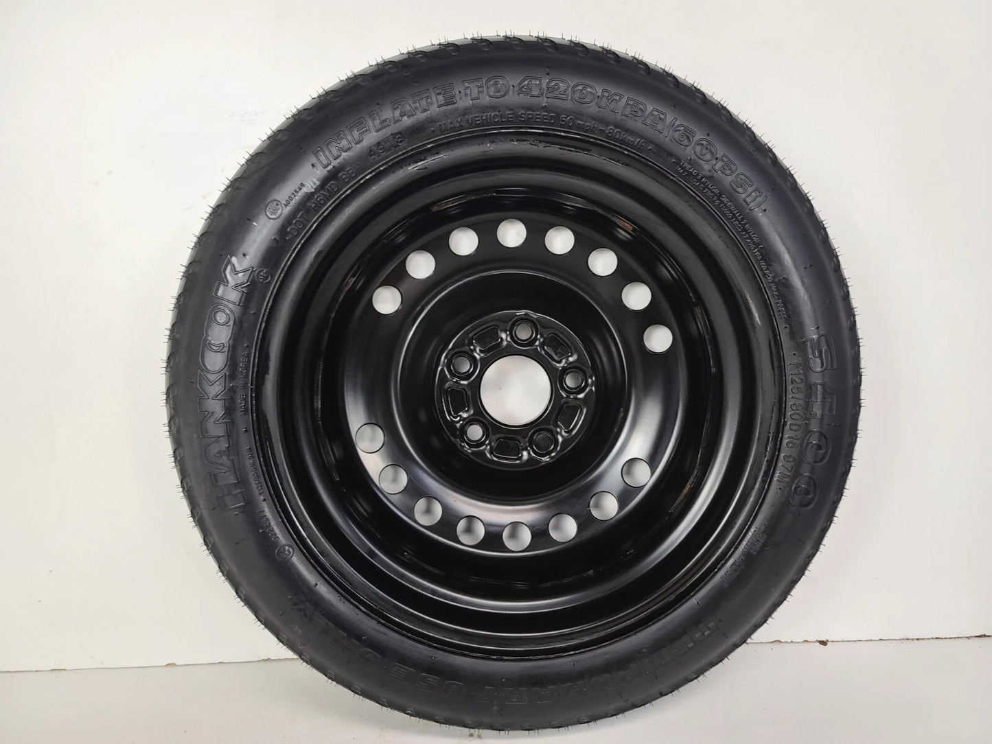 SPARE TIRE 16" FITS 2018 KIA OPTIMA OEM GENUINE DONUT .
