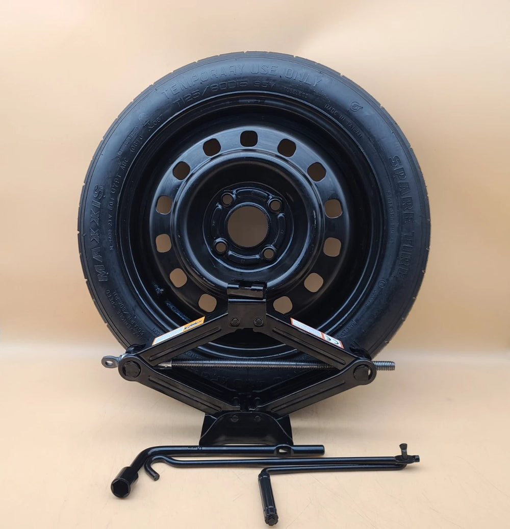 Spare Tire W/Jack Kit 15" 4lugs Fits 2011-2019.FORD FIESTA Compact Donut.