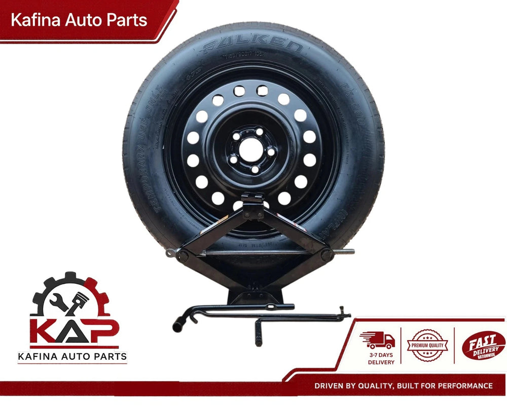 SPARE TIRE W/JACK KIT 17" FITS: 2025 FORD BRONCO SPORT OUTER BANKS COMPACT DONUT
