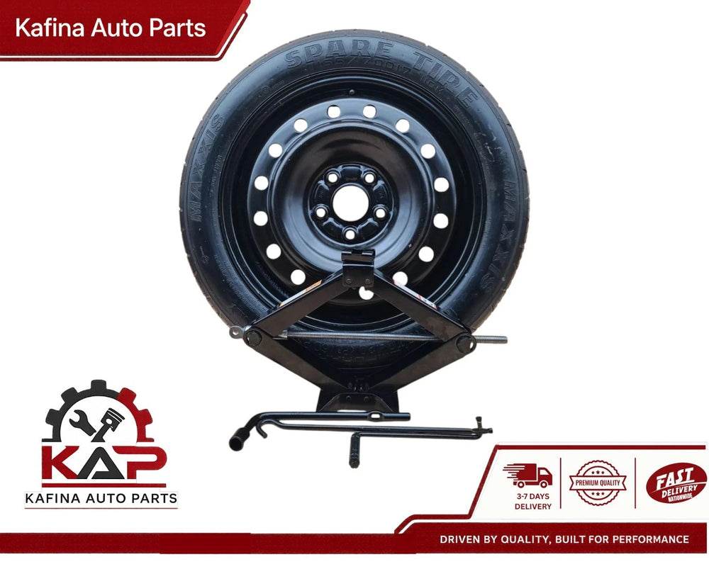 SPARE TIRE W/JACK KIT 17" FITS: 2017-2021 HONDA CLARITY COMPACT DONUT