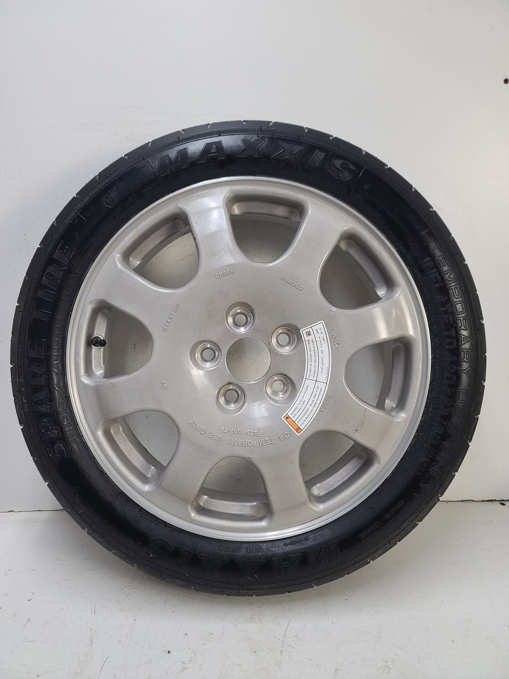Spare Tire 18" Fits: 2016-2019 Ford Explorer Compact Donut Aluminum