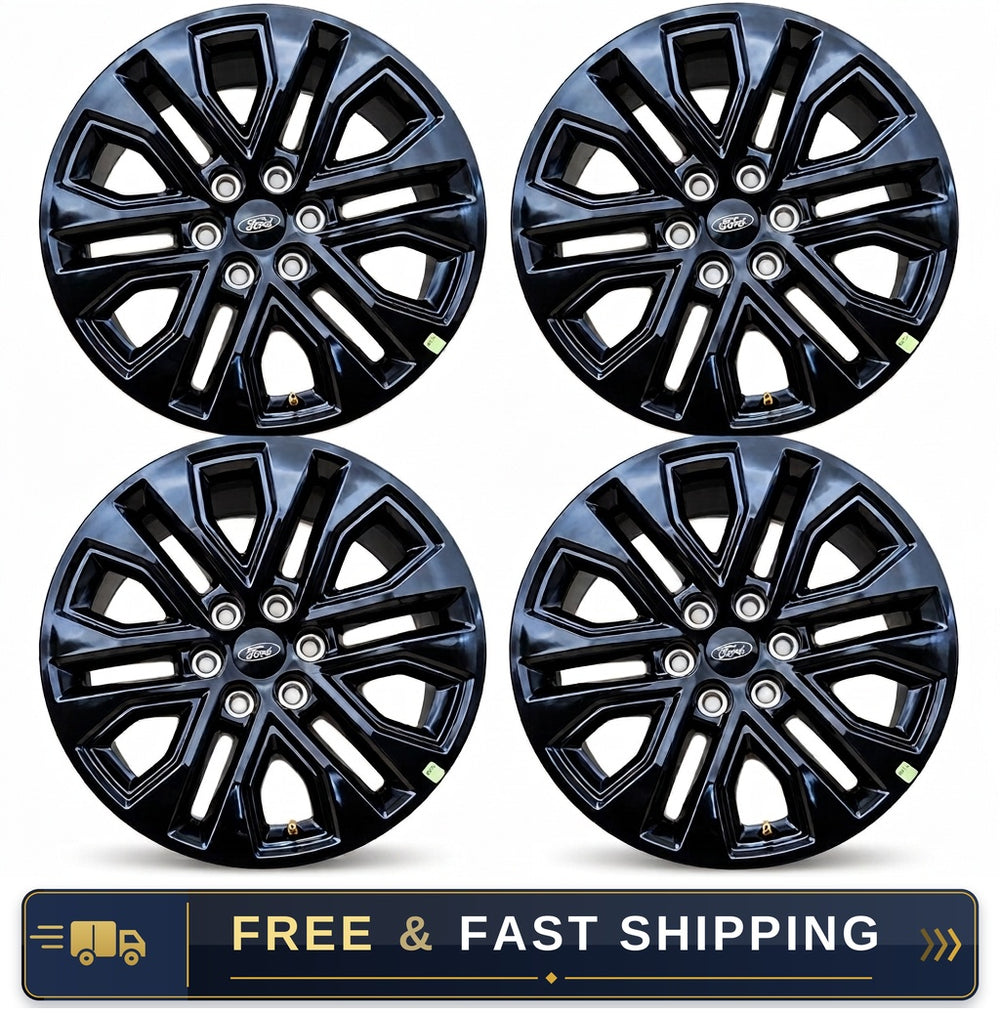 2024-2026 Ford F-150 Set Of 4 Wheels Rim 20"X8.5'' Gloss Black OEM RL3J1007AA