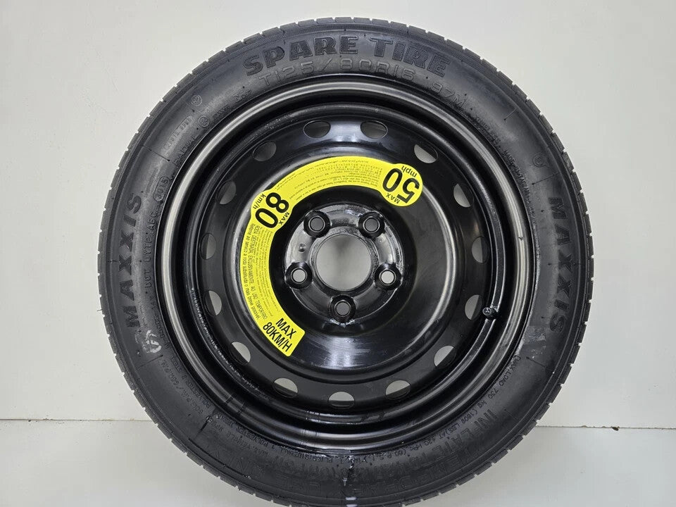 SPARE TIRE 16" FITS 2010-2017 KIA FORTE KOUP OEM GENUINE DONUT (BRAND NEW TIRE )
