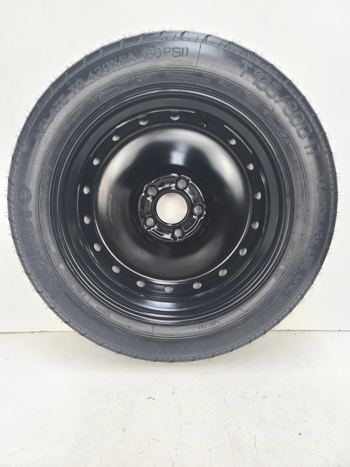 SPARE TIRE W/JACK KIT 17" FITS 2014 MINI COOPER PACEMAN COMPACT DONUT