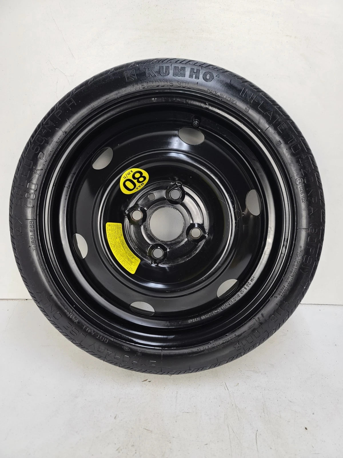 Spare Tire 15'' Fits 2006-2011 Hyundai Accent