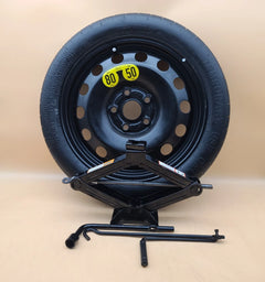 Spare Tire W/Jack Kit 16" Fits 2014-2019 Volkswagen Golf Compact Donut