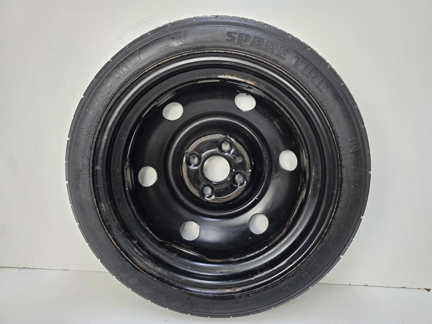 SPARE TIRE W/JACK KIT 15" FITS 2016-2022 HYUNDAI ACCENT DONUT