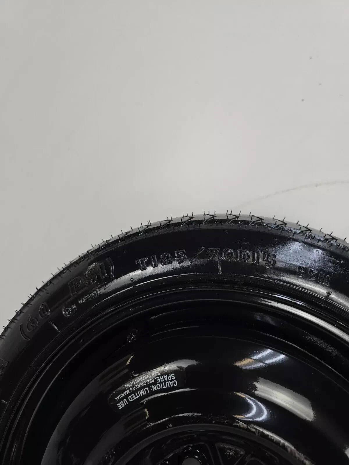 Spare Tire 15" W/Jack Kit Fits 2001-2010 Chrysler PT Cruiser Compact Donut