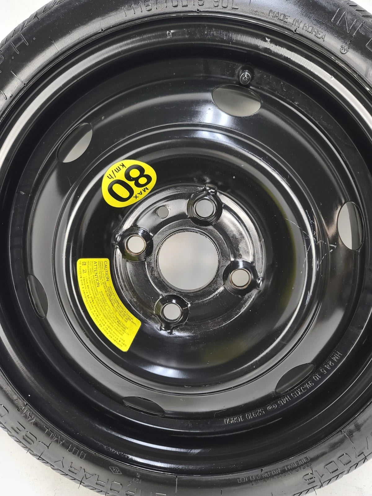 Spare Tire 15'' Fits 2006-2011 Hyundai Accent