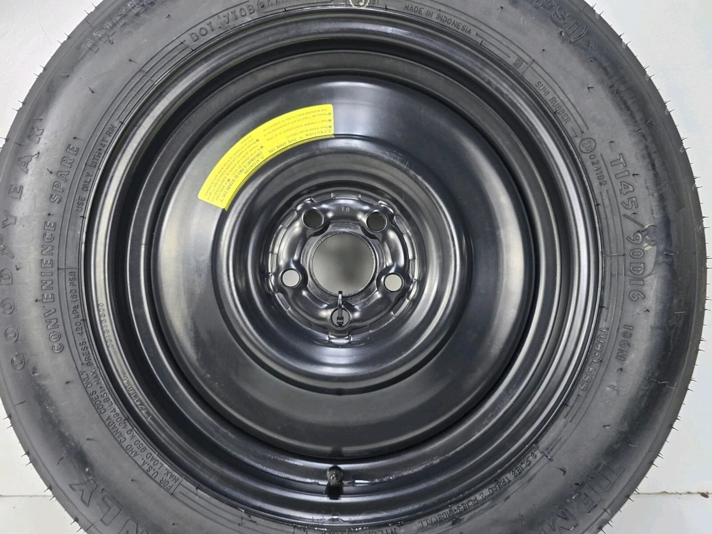 SPARE TIRE 16" W/JACK KIT FITS 2013-2016 SCION FRS DONUT