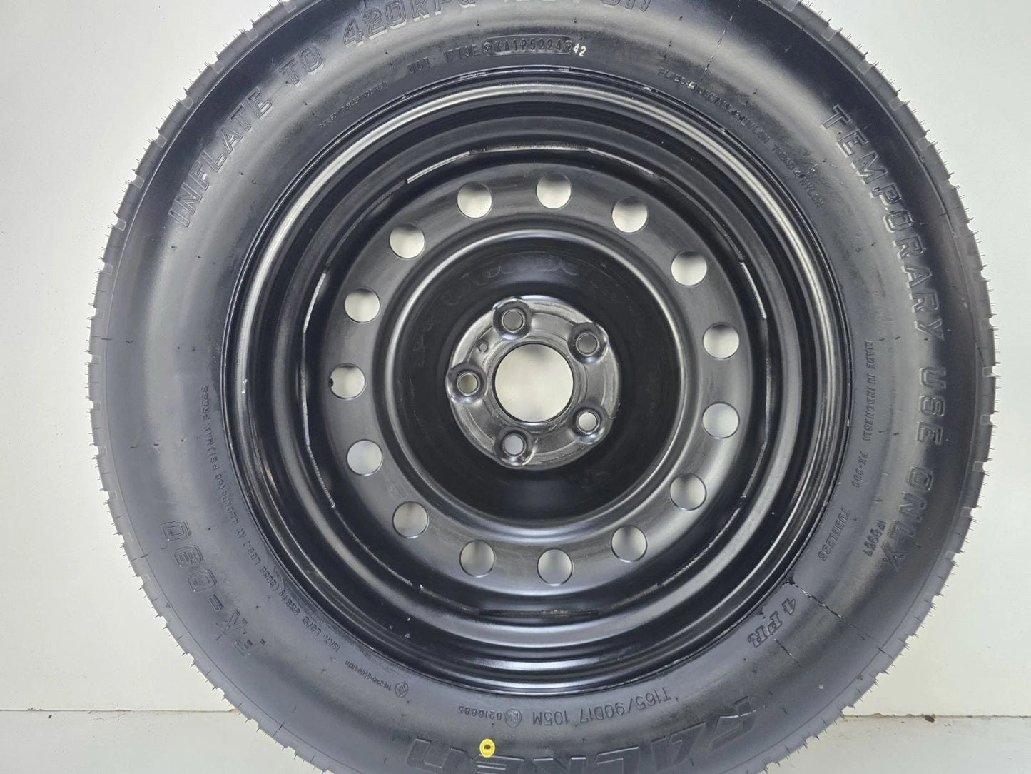 SPARE TIRE W/JACK KIT 17" FITS 2025 HYUNDAI SANTA FE HYBRID COMPACT DONUT