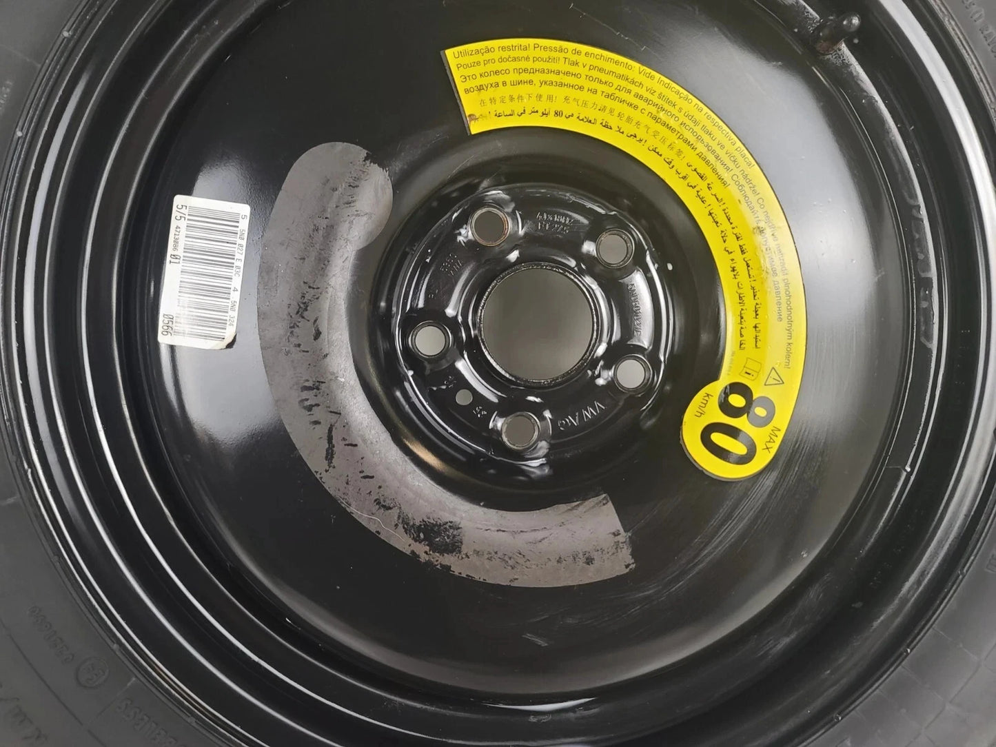 SPARE TIRE 18" FITS 2017-2024 VOLKSWAGEN ID4 COMPACT DONUT