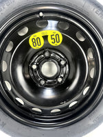 SPARE TIRE W/JACK KIT 16" FITS 2014-2019 VOLKSWAGEN GOLF COMPACT DONUT .