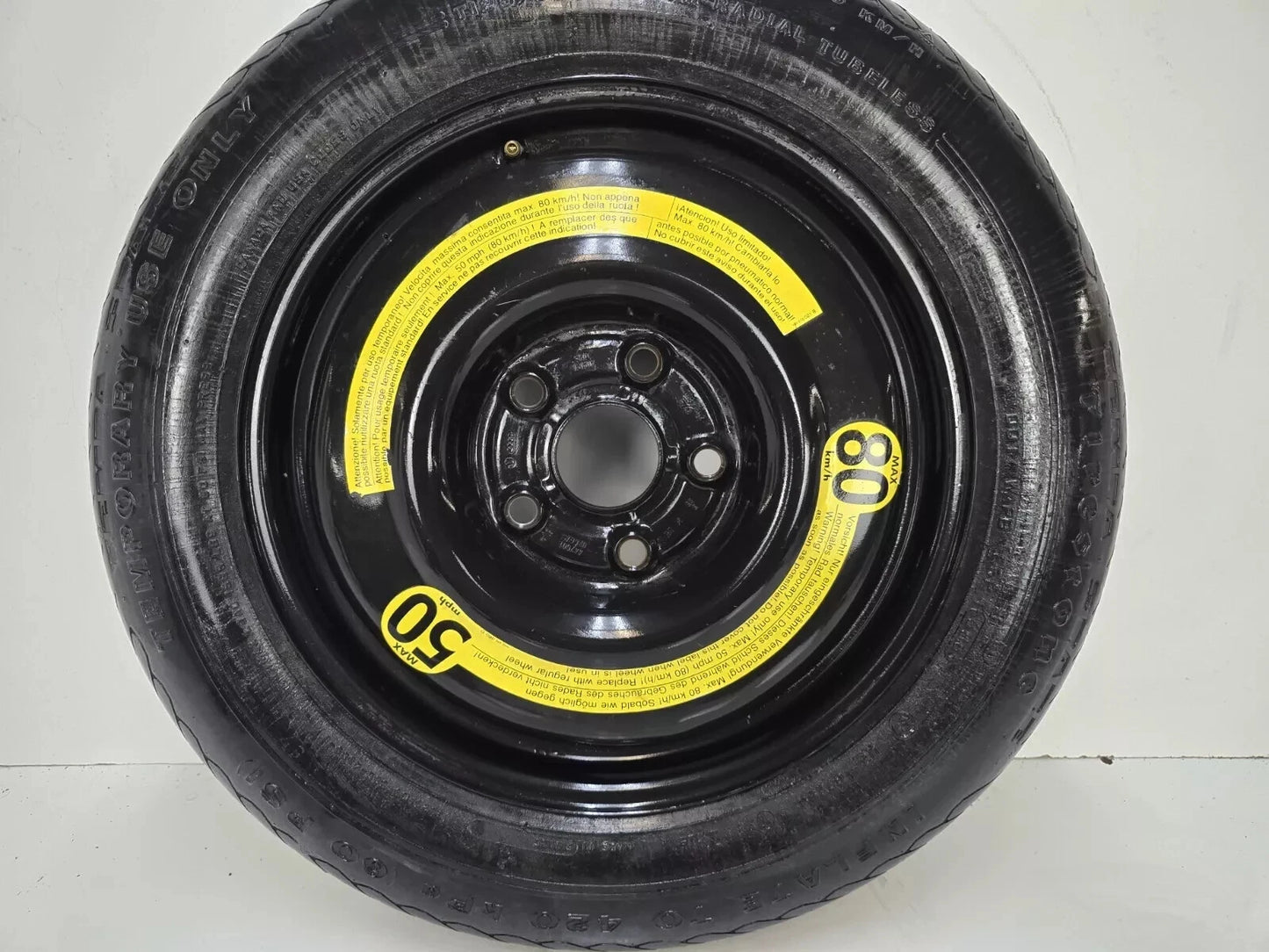 Spare Tire W/Jack Kit 15" Fits 1995-2001 Audi A6 Compact Donut