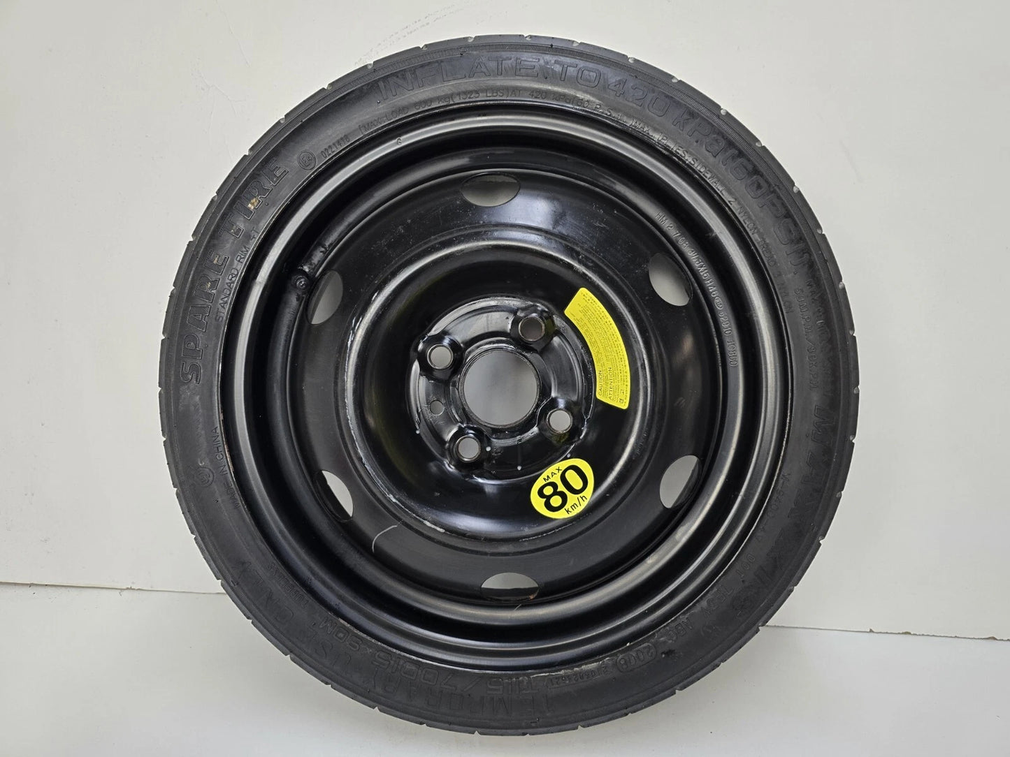 SPARE TIRE 15" FITS 2016-2022 HYUNDAI ACCENT DONUT