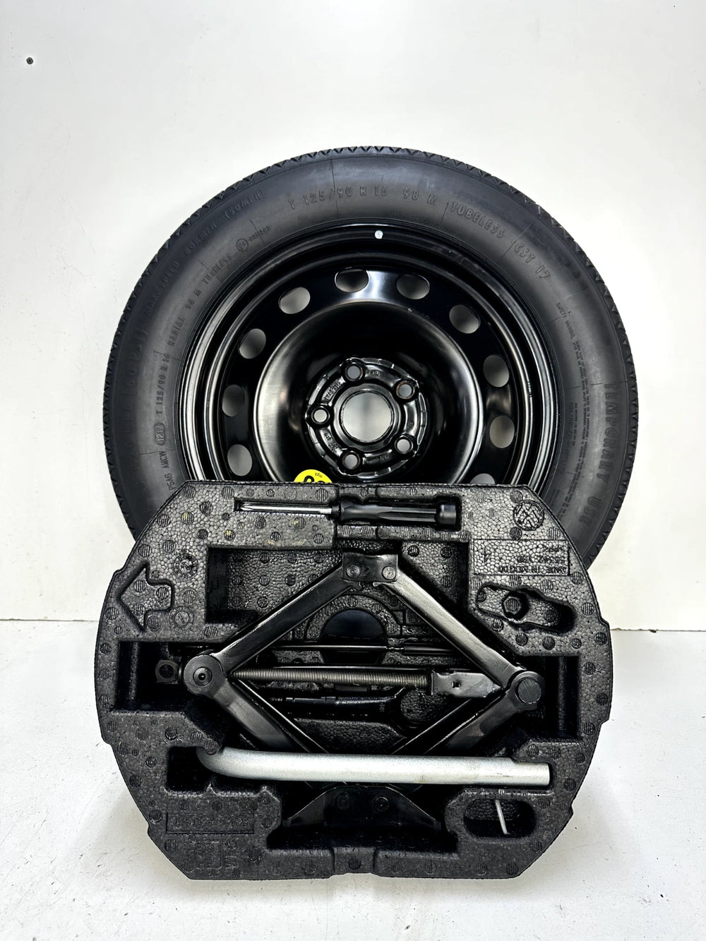 Spare Tire W/Jack Kit 16" Fits 2012-2023 Volkswagen Jetta Oem Genuine Donut