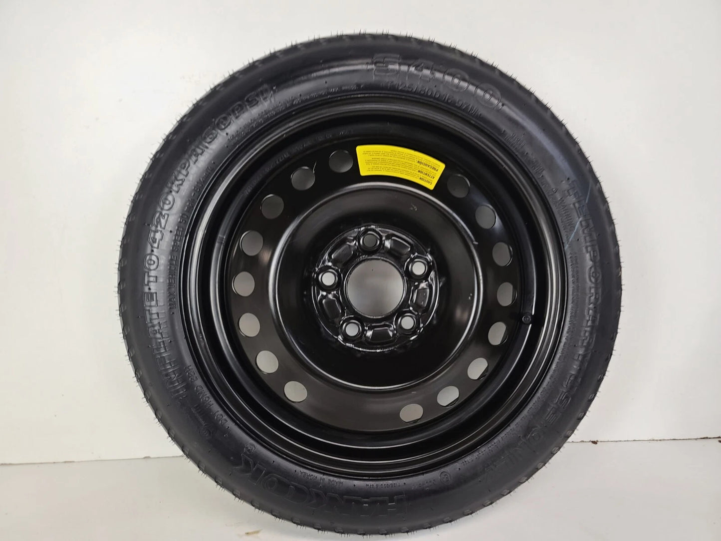 SPARE TIRE W/JACK KIT 16" FITS 2011 KIA OPTIMA DONUT.