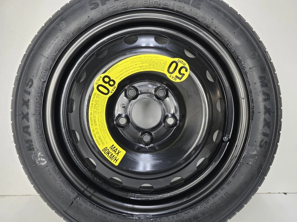 SPARE TIRE 16" FITS 2010-2017 KIA FORTE KOUP OEM GENUINE DONUT (BRAND NEW TIRE )