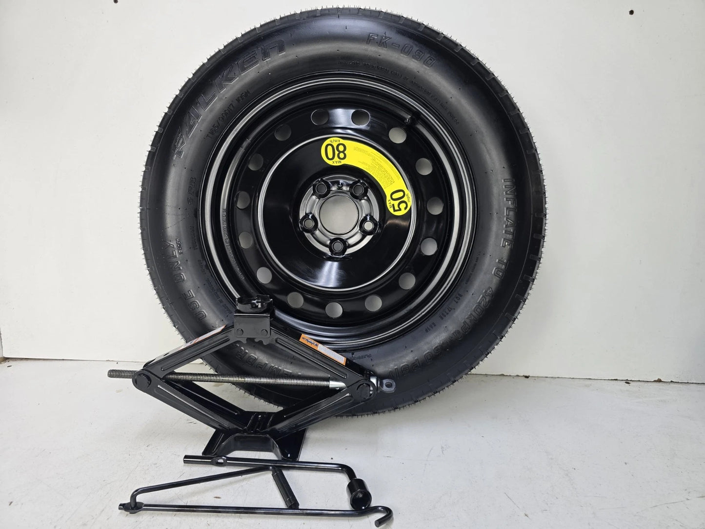 SPARE TIRE W/JACK KIT 17" FITS 2025 HYUNDAI SANTA FE HYBRID COMPACT DONUT