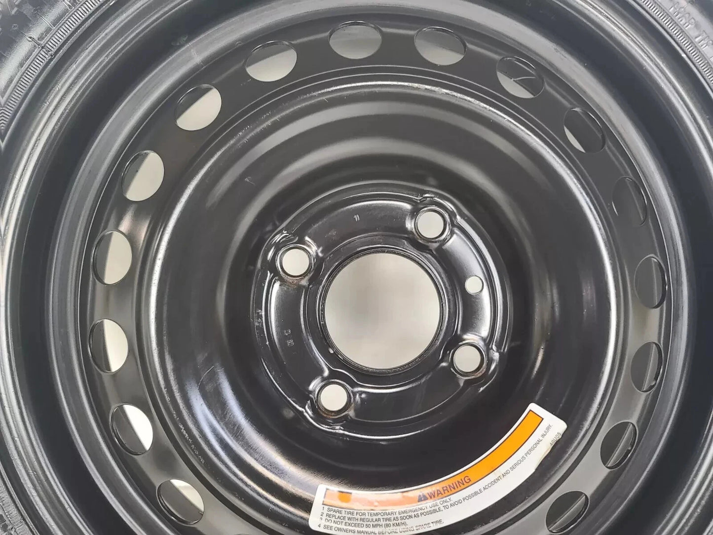 Spare Tire 16" W/Jack Kit Fits 2007-2012 4Lugs Nissan Sentra Compact Donut