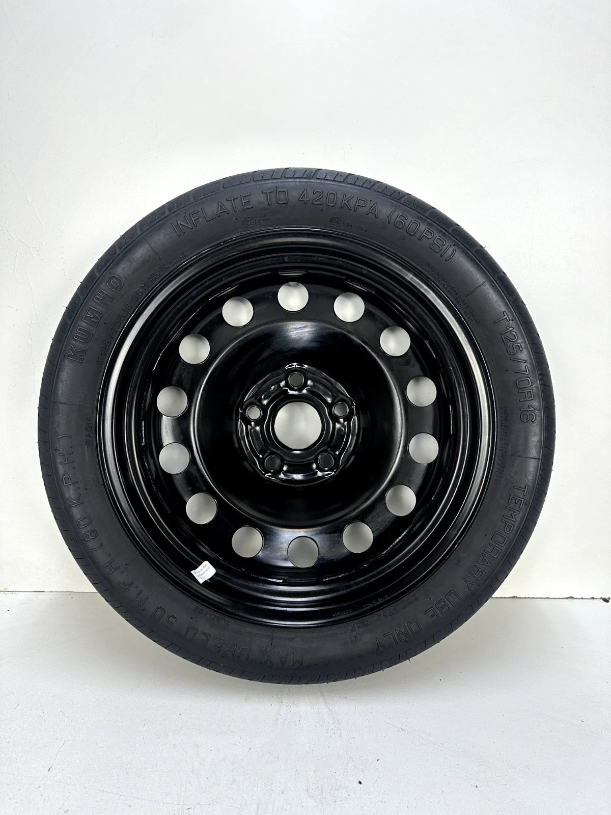 SPARE TIRE W/JACK KIT 16" FITS 2014-2019 VOLKSWAGEN GOLF COMPACT DONUT .