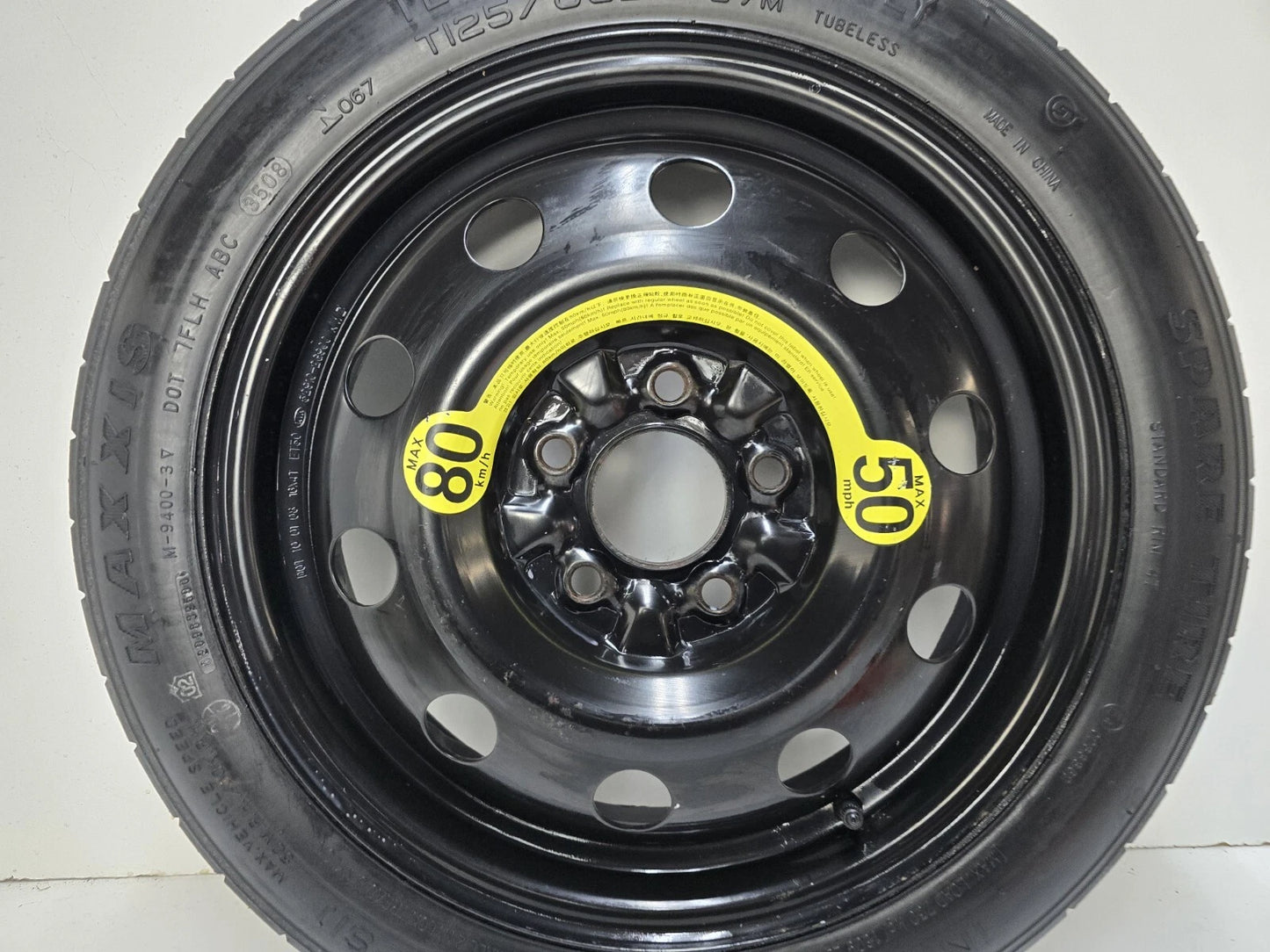 SPARE TIRE W/JACK KIT 16" FITS 2011 KIA OPTIMA DONUT .
