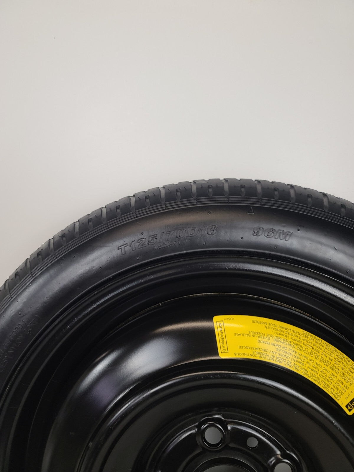 SPARE TIRE 16" FITS 2021 MAZDA 3 OEM GENUINE DONUT .