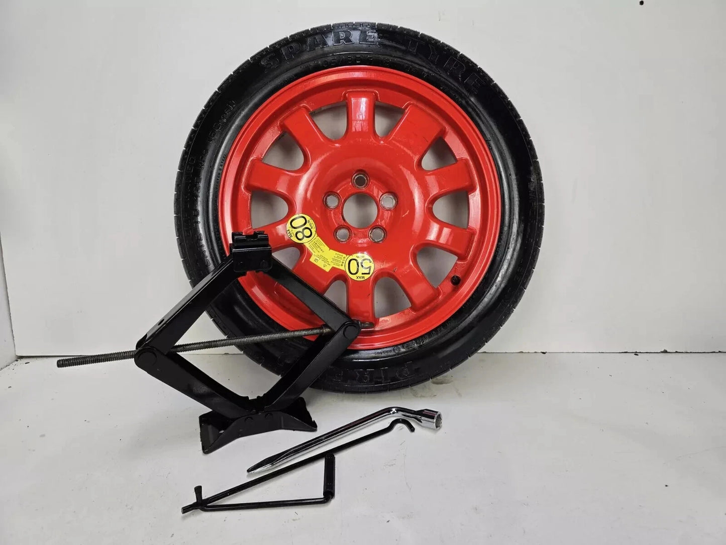 Spare Tire W/Jack Kit 18" Fits 2009-2021 Jaguar XF Compact Donut