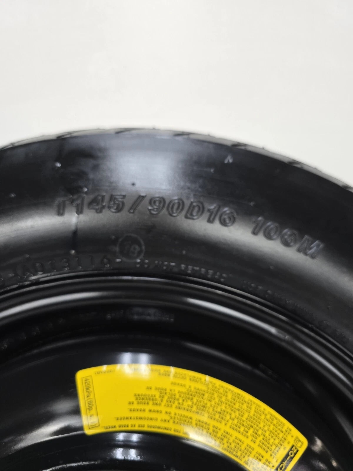 SPARE TIRE 16" FITS 2016 MAZDA CX5 OEM GENUINE DONUT