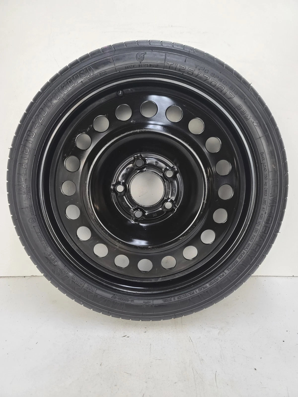 Spare Tire W/Jack Kit 17" Fits 2016-2020 Lincoln MKZ Donut