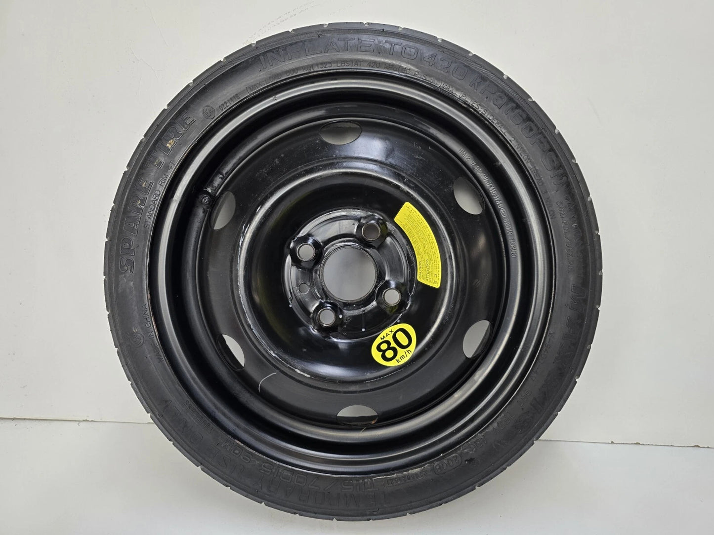 SPARE TIRE 15" FITS 2016-2022 HYUNDAI ACCENT DONUT