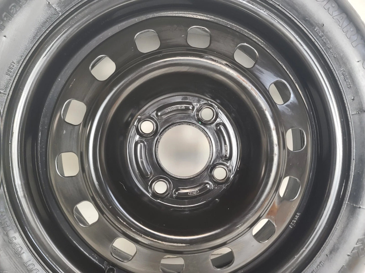 Spare Tire W/Jack Kit 15" 4lugs Fits 2011-2019 Ford Fiesta OEM Genuine Donut.