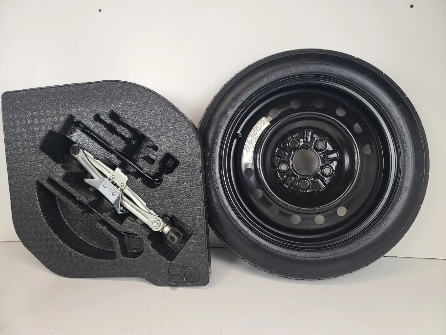 Spare Tire 16’’ W/Jack Kits Fits: 2013-2020 Honda Accord Oem Genuine Donut