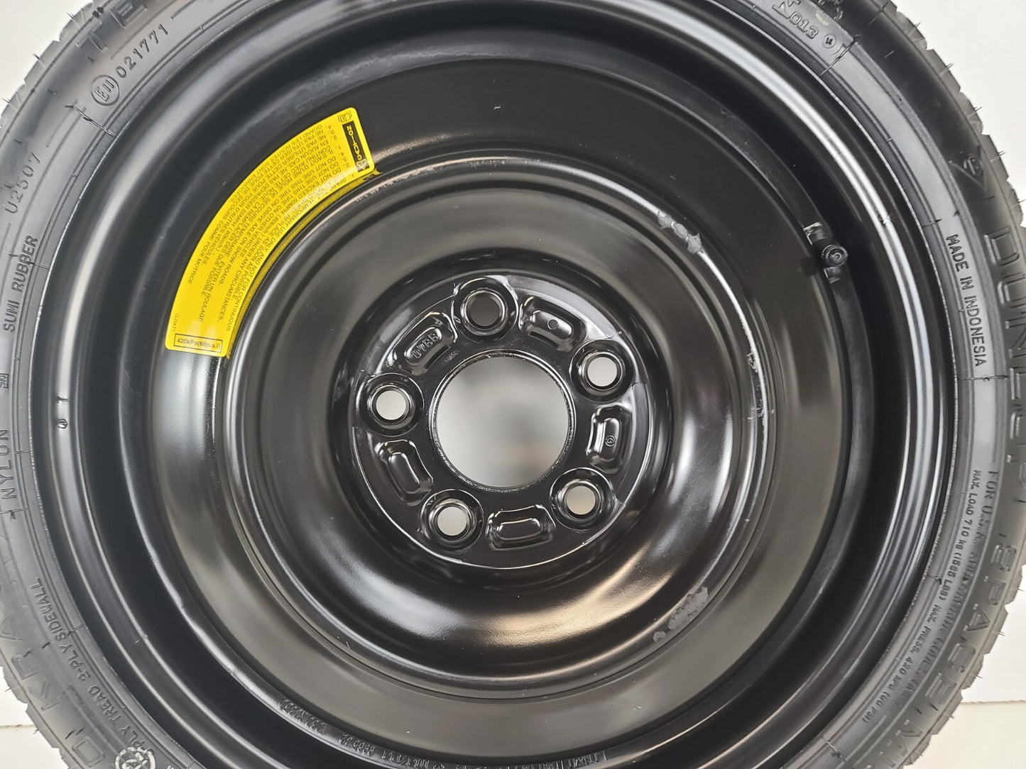 SPARE TIRE W/JACK KIT 16" FITS 2014-2018 MAZDA3 COMPACT DONUT .