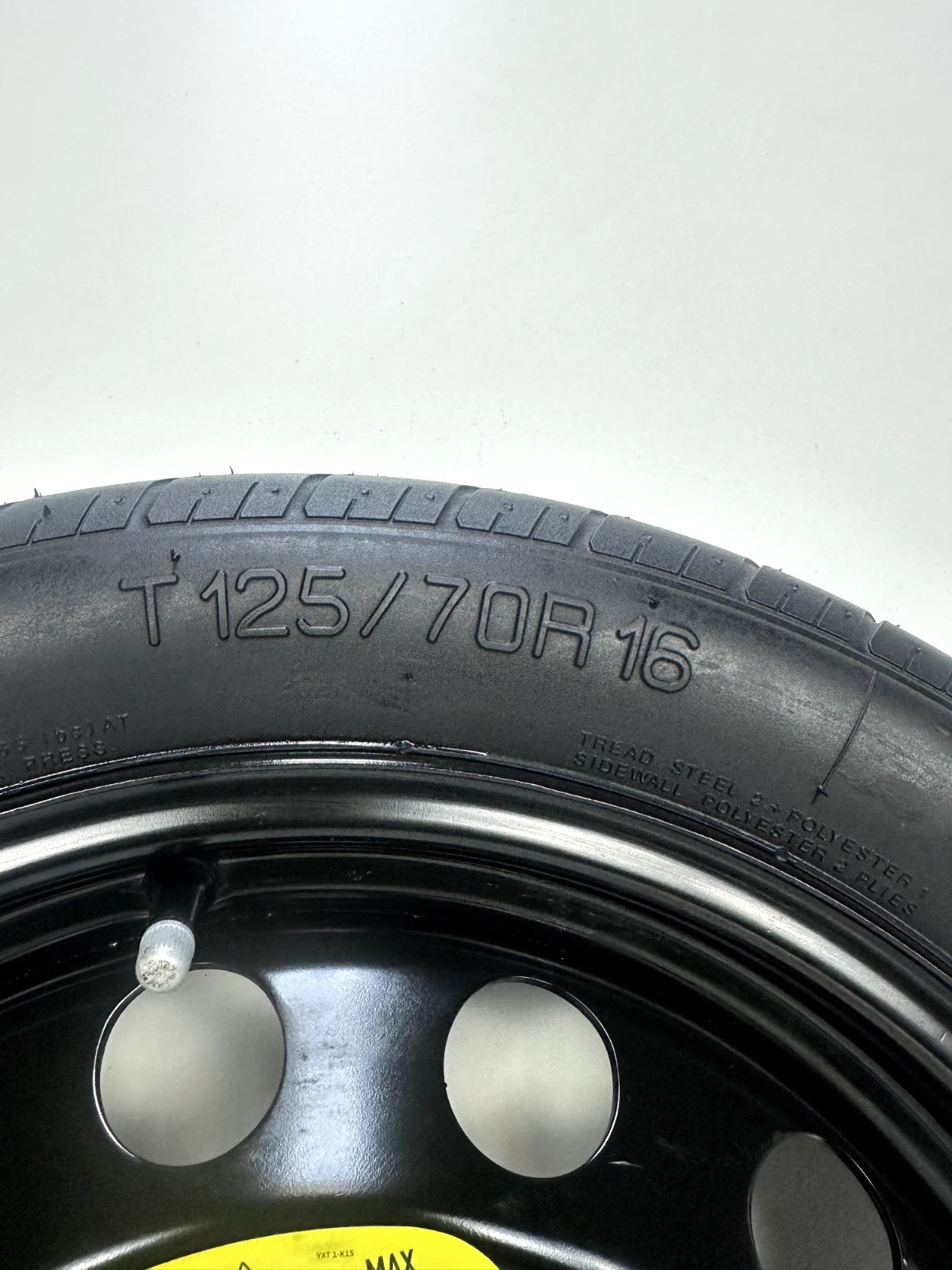 SPARE TIRE W/JACK KIT 16" FITS 2014-2019 VOLKSWAGEN GOLF COMPACT DONUT .