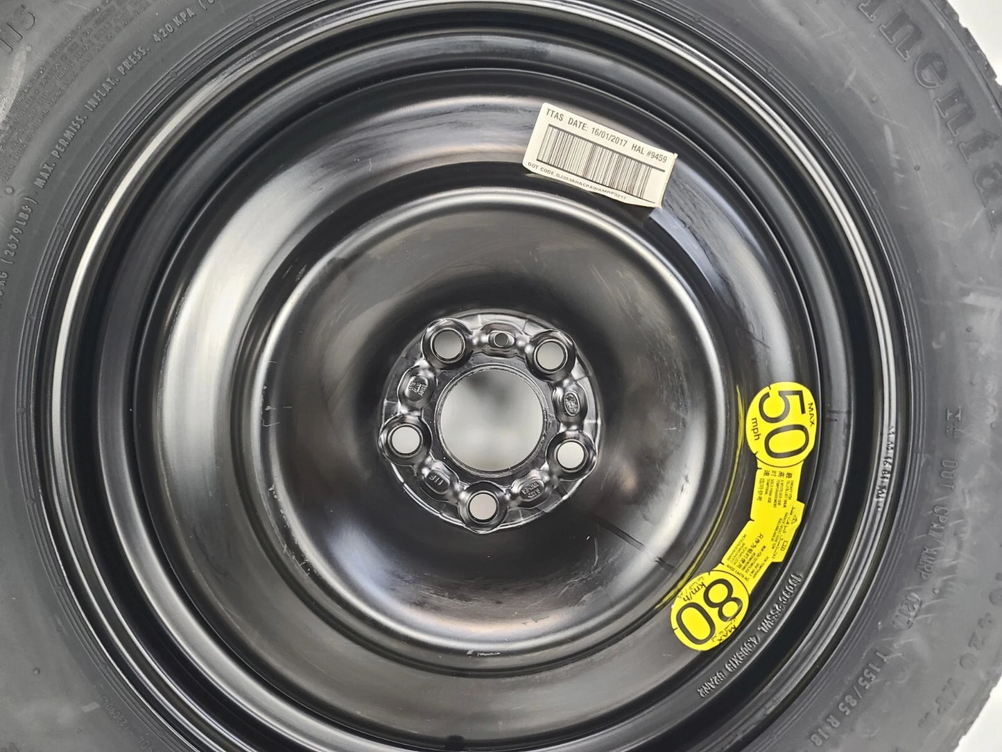 Spare Tire 18" Fits 2012-2015 Land Rover LR2 Compact Donut