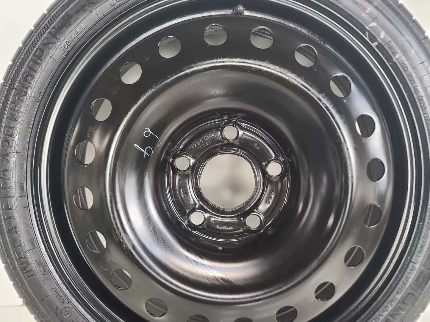 Spare Tire W Jack Kit 17" 2013-2016 Chevy Malibu Compact Donut