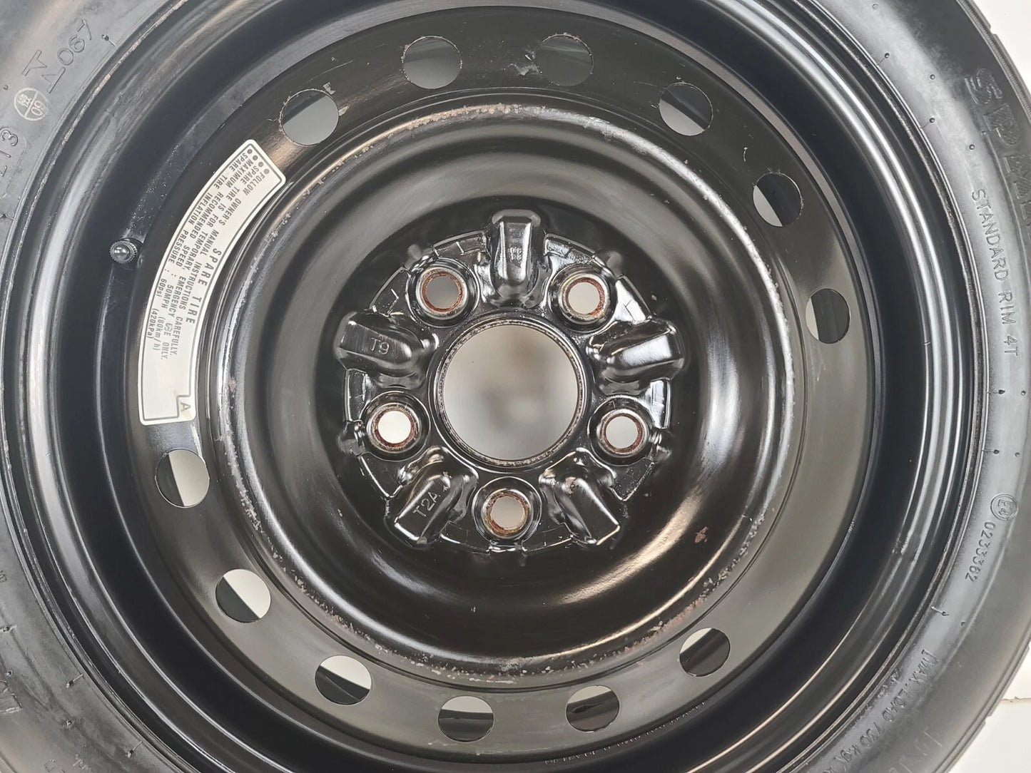 Spare Tire 16’’ W/Jack Kits Fits: 2013-2020 Honda Accord Oem Genuine Donut