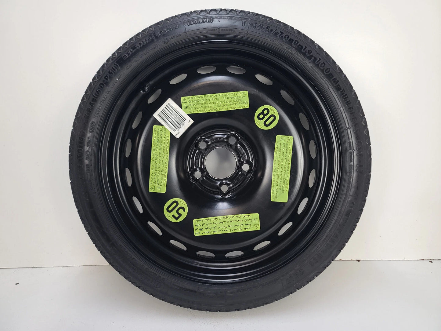 Spare Tire W/Jack Kit 19" Fits 2010-2017 Audi A5 S5 OEM Genuine Donut