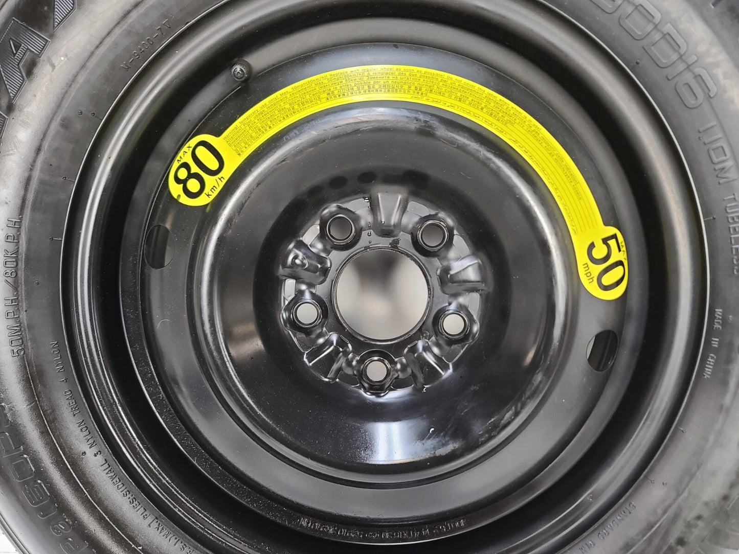 Spare Tire 16" Fits 2006-2016 Kia Sportage Compact Donut.