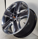 2018-2023 Jeep Wrangler Wheel 18x7.5 Polished Grey 5 Spoke OEM