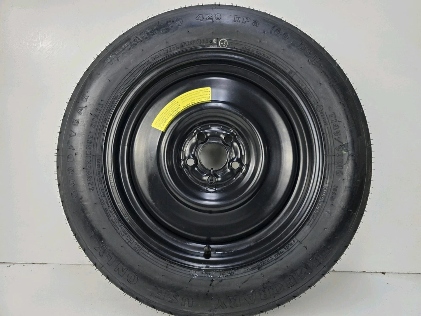 SPARE TIRE W/JACK KIT 16" FITS 2013-2019 SUBARU BRZ COMPACT DONUT