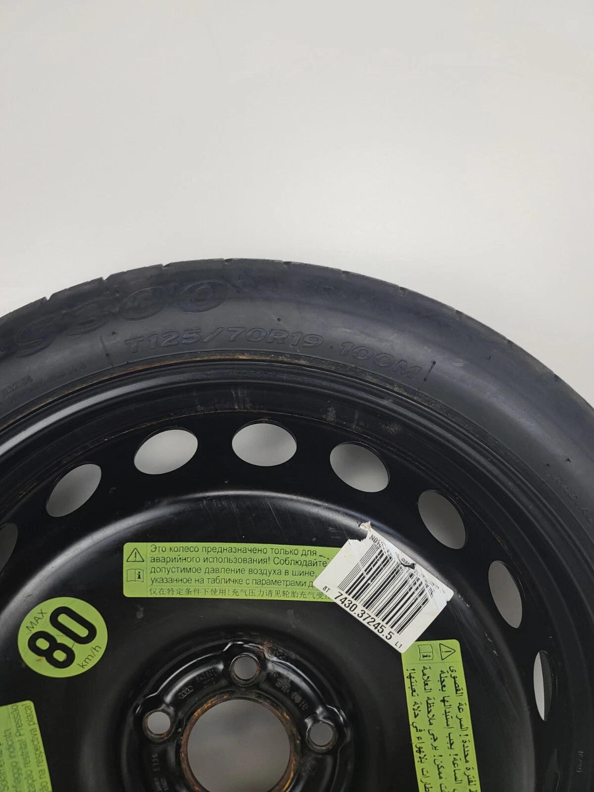 Spare Tire 2009-2016 Audi S4 OEM Genuine Donut