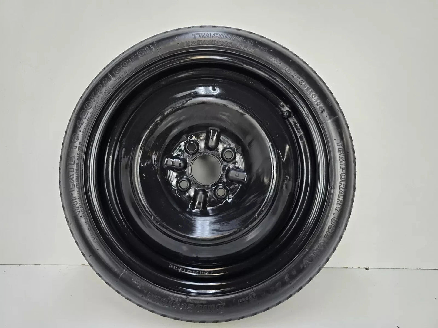 Spare Tire 16" W/Jack Kit Fits 2003-2004 Toyota Echo Compact Donut