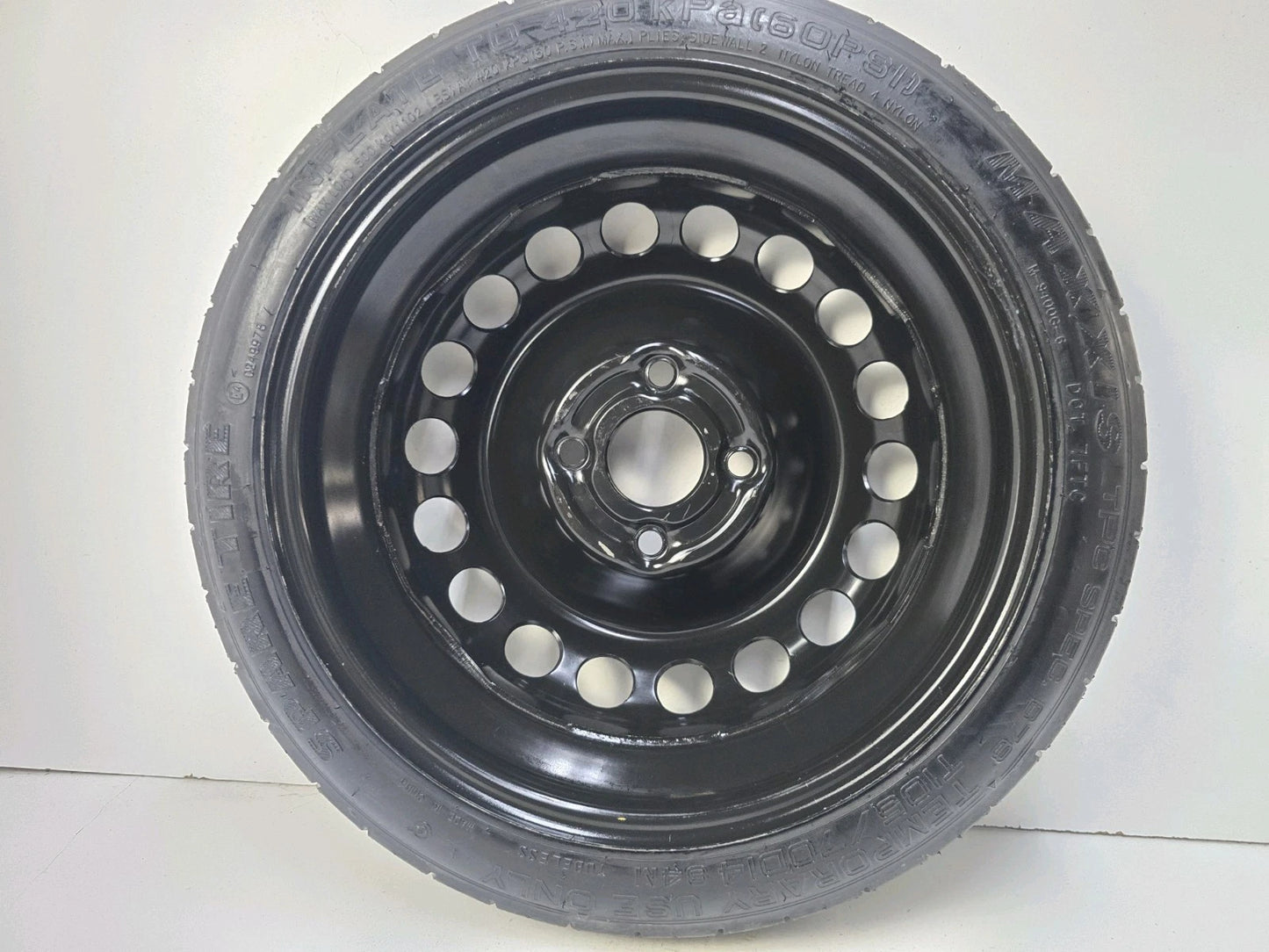 SPARE TIRE W/JACK KIT 14" FITS 2016-2022 CHEVROLET SPARK