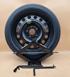 SPARE TIRE W/JACK KIT FITS: 2015-2024 MERCEDES CLA CLASS COMPACT DONUT