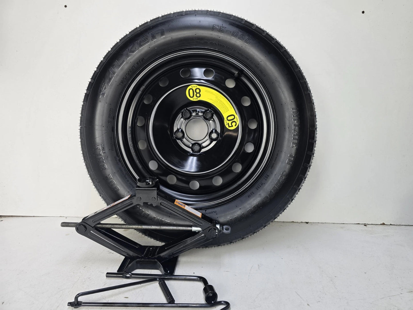 SPARE TIRE W/JACK KIT 17" FITS 2025 HYUNDAI SANTA FE HYBRID COMPACT DONUT