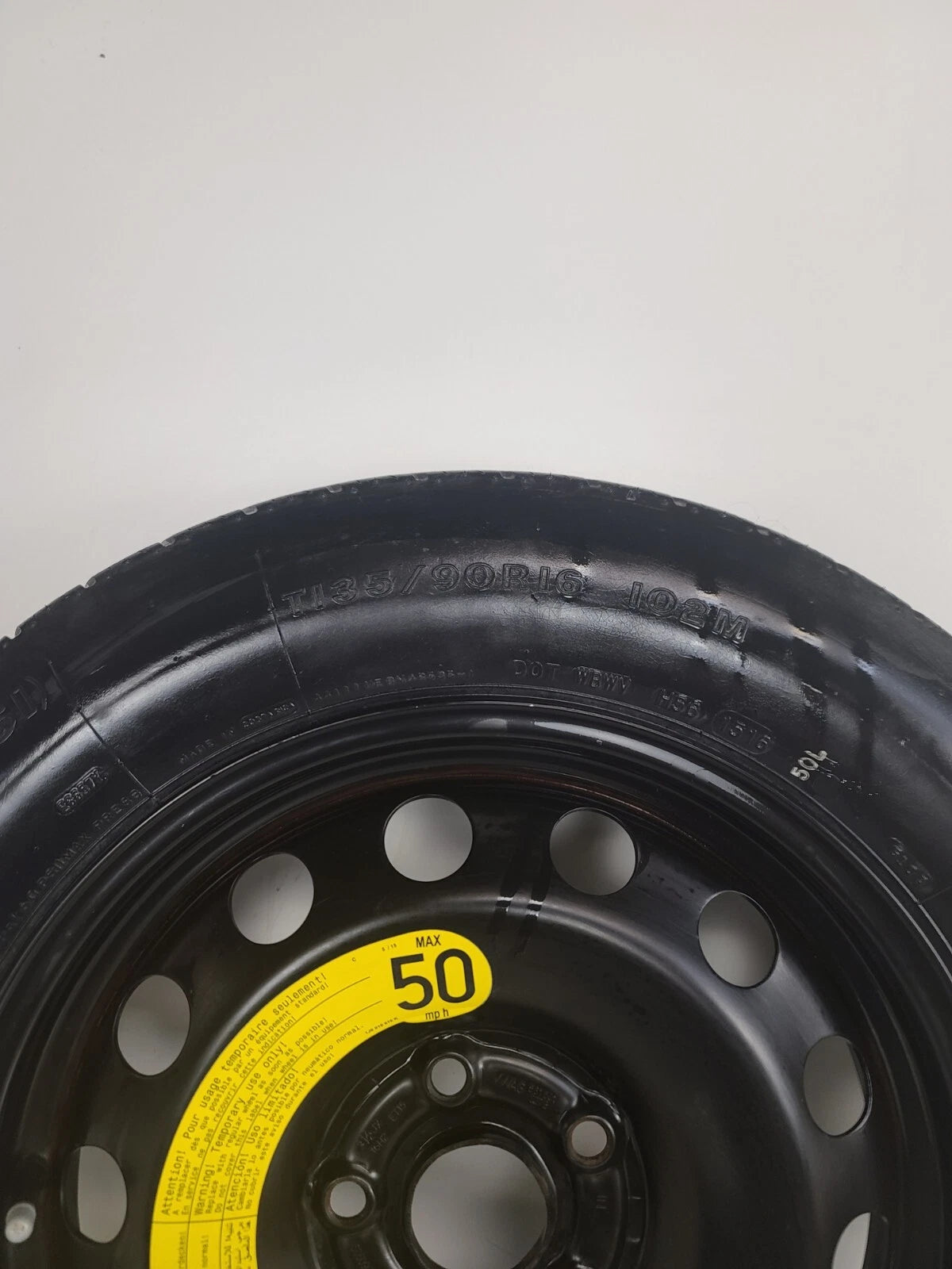 Spare Tire  16" Fits 2012-2023 Volkswagen Jetta Compact Donut..,