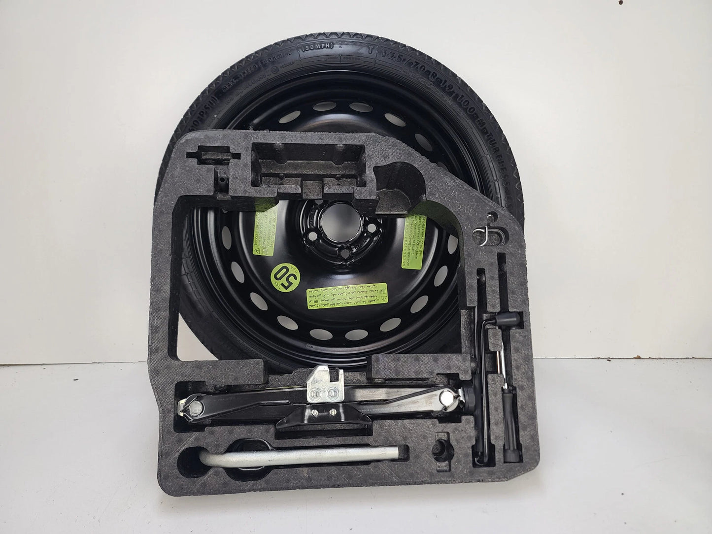 Spare Tire W/Jack Kit 19" Fits 2010-2017 Audi A5 S5 OEM Genuine Donut